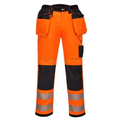 T501 - Pantaloni PW3 de lucru Holster HiVis / Portwest / Pantaloni, salopete, colanți