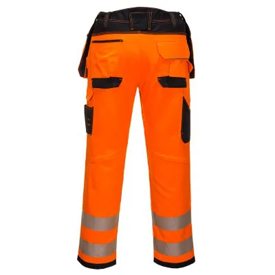 T501 - Pantaloni PW3 de lucru Holster HiVis / Portwest / Pantaloni, salopete, colanți