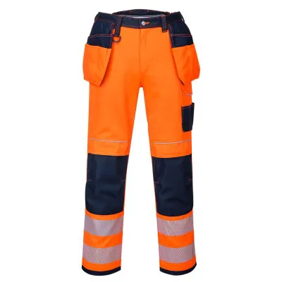 T501 - Pantaloni PW3 de lucru Holster HiVis / Portwest / Pantaloni, salopete, colanți
