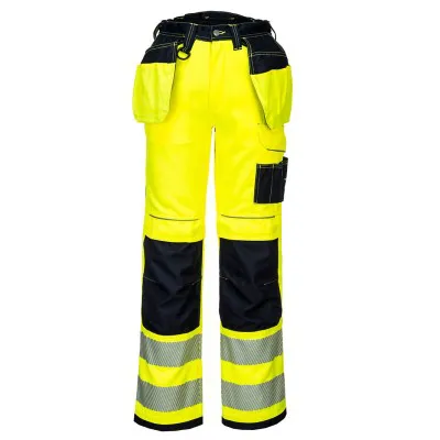 T501 - Pantaloni PW3 de lucru Holster HiVis / Portwest / Pantaloni, salopete, colanți