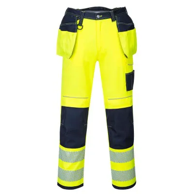 T501 - Pantaloni PW3 de lucru Holster HiVis / Portwest / Pantaloni, salopete, colanți
