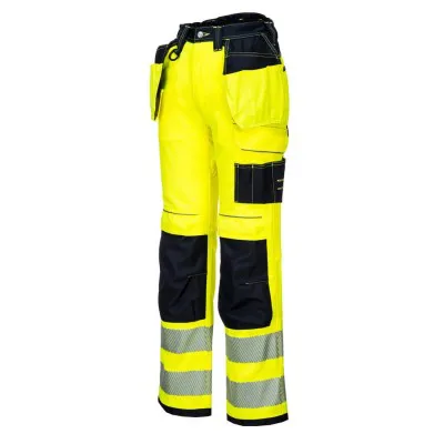 T501 - Pantaloni PW3 de lucru Holster HiVis / Portwest / Pantaloni, salopete, colanți
