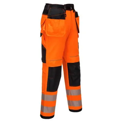 T501 - Pantaloni PW3 de lucru Holster HiVis / Portwest / Pantaloni, salopete, colanți