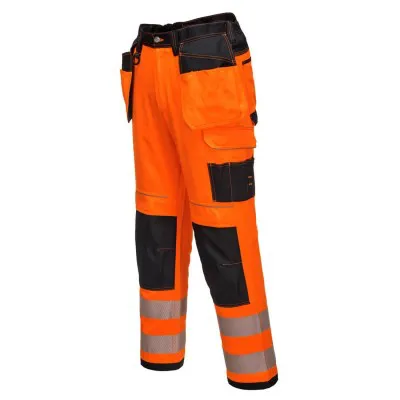 T501 - Pantaloni PW3 de lucru Holster HiVis / Portwest / Pantaloni, salopete, colanți