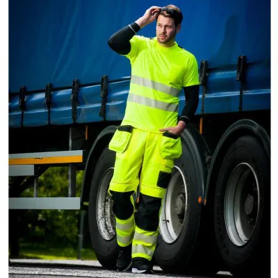 T501 - Pantaloni PW3 de lucru Holster HiVis / Portwest / Pantaloni, salopete, colanți