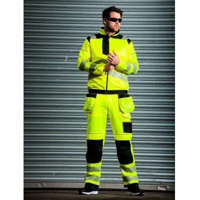T501 - Pantaloni PW3 de lucru Holster HiVis / Portwest / Pantaloni, salopete, colanți