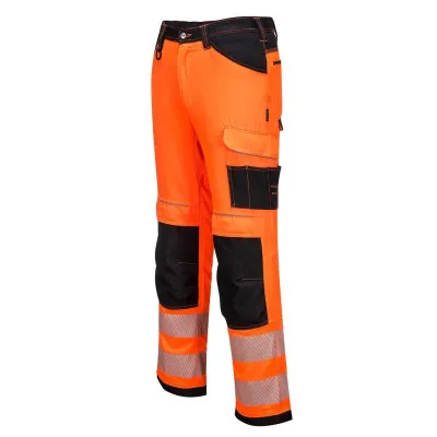PW340 - Pantaloni de lucru HiVis PW3 / Portwest / Pantaloni, salopete, colanți