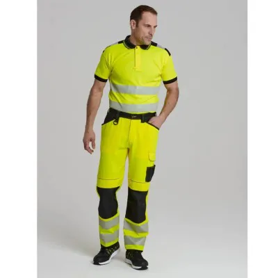 PW340 - Pantaloni de lucru HiVis PW3 / Portwest / Pantaloni, salopete, colanți