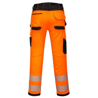 PW385 - Pantaloni PW3  de lucru HiVis Stretch pentru femei / Portwest / Pantaloni, salopete, colanți