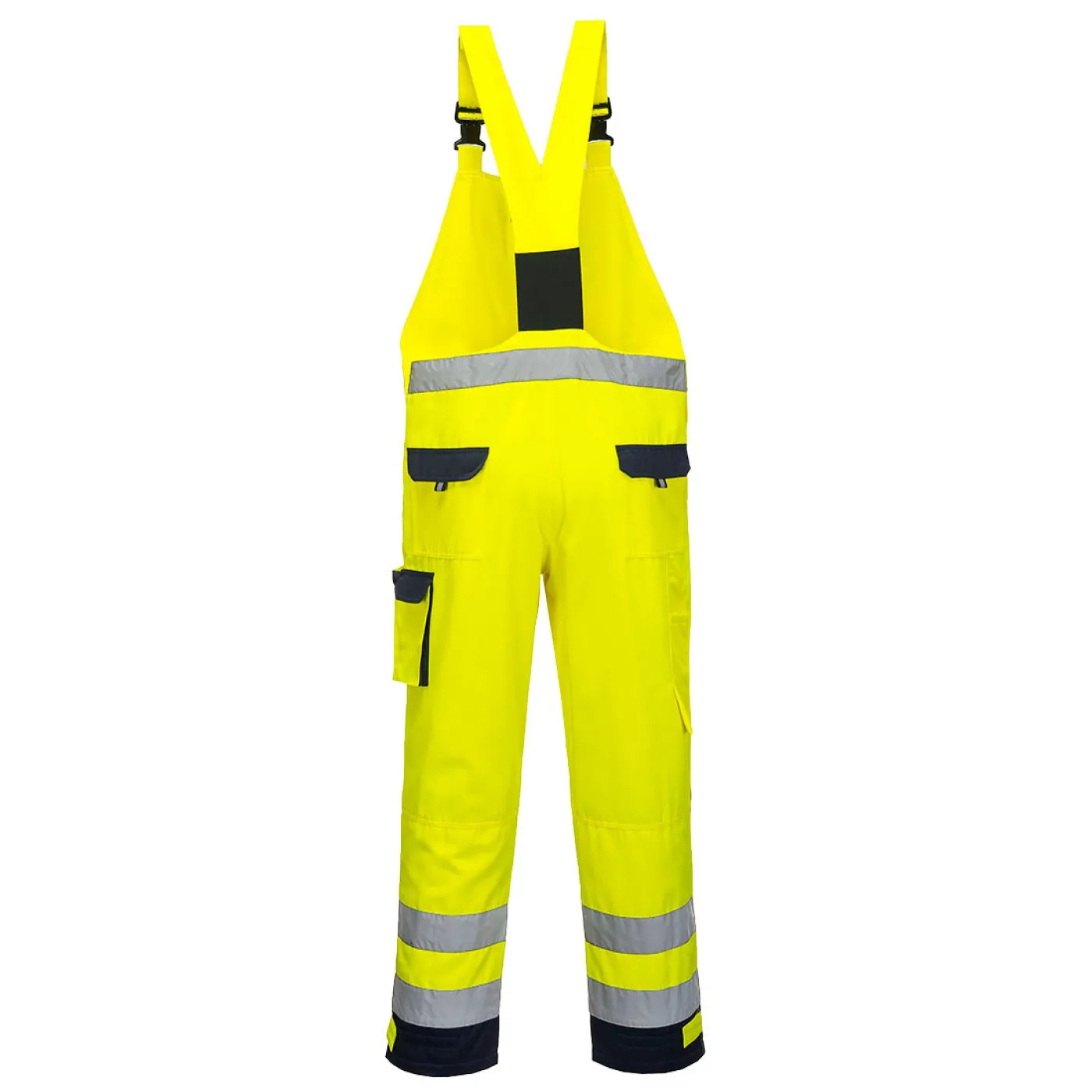 TX52 - Salopeta cu Pieptar Dijon HI VIS / Portwest / Pantaloni, salopete, colanți