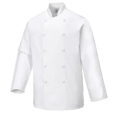 C836 - Jachetă bucătar Sussex / Portwest / Îmbrăcăminte bucătari, ospătari, HoReCa