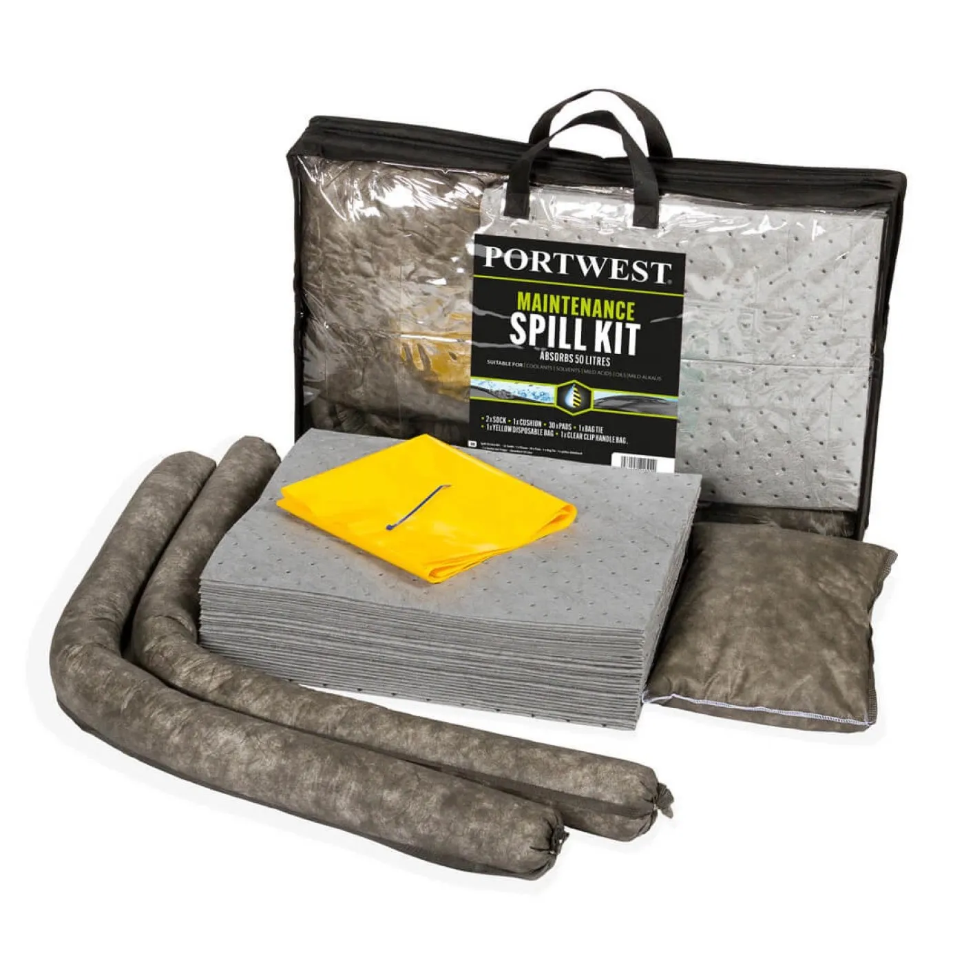 SM31 - Set absorbție lichide 50L / Portwest / Absorbante lichide, uleiuri și substanțe periculoase