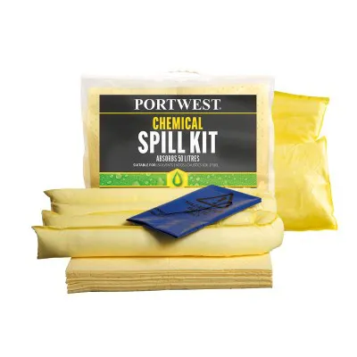 SM91 - Set absorbție substante chimice PW 50L / Portwest / Absorbante lichide, uleiuri și substanțe periculoase