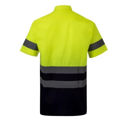 Cămașă cu mânecă scurtă, de înaltă vizibilitate, în două tonuri / Velilla / Tricouri, bluze, cămăși