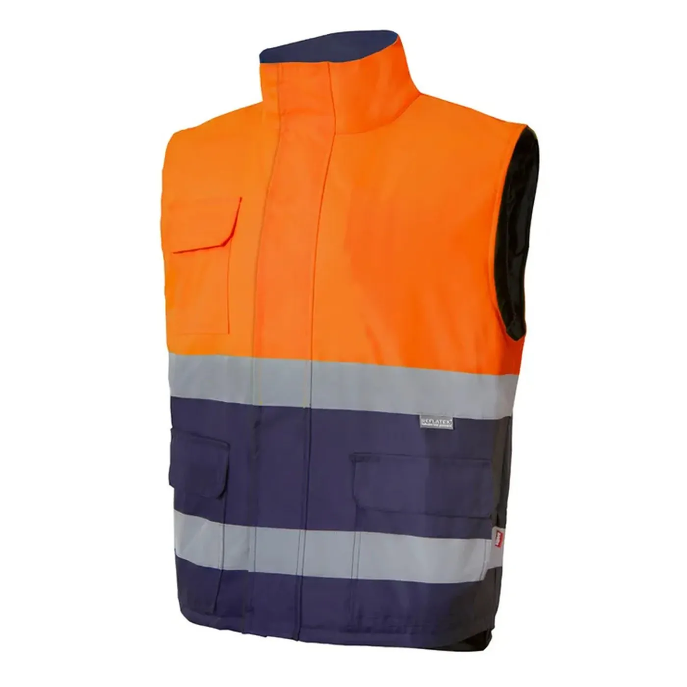 Vestă căptușită, de înaltă vizibilitate, în două tonuri / Velilla / Veste de lucru și de semnalizare