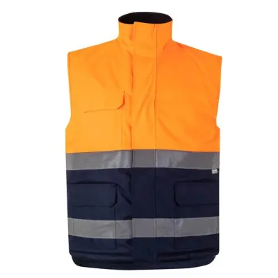Vestă căptușită, de înaltă vizibilitate, în două tonuri / Velilla / Veste de lucru și de semnalizare